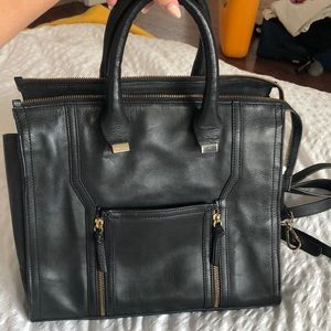 Leather Zara handbag with removal shoulder strap